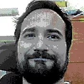 A rendering of Florido Paganelli in the style of Commodore 64